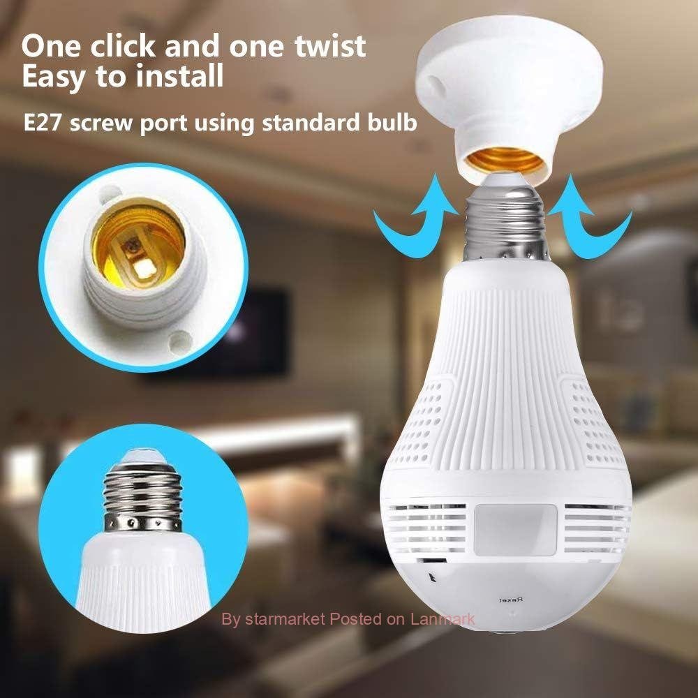 Security camera በአምፖል ቅርፅ የተሰራ የደህንነት ካሜራ