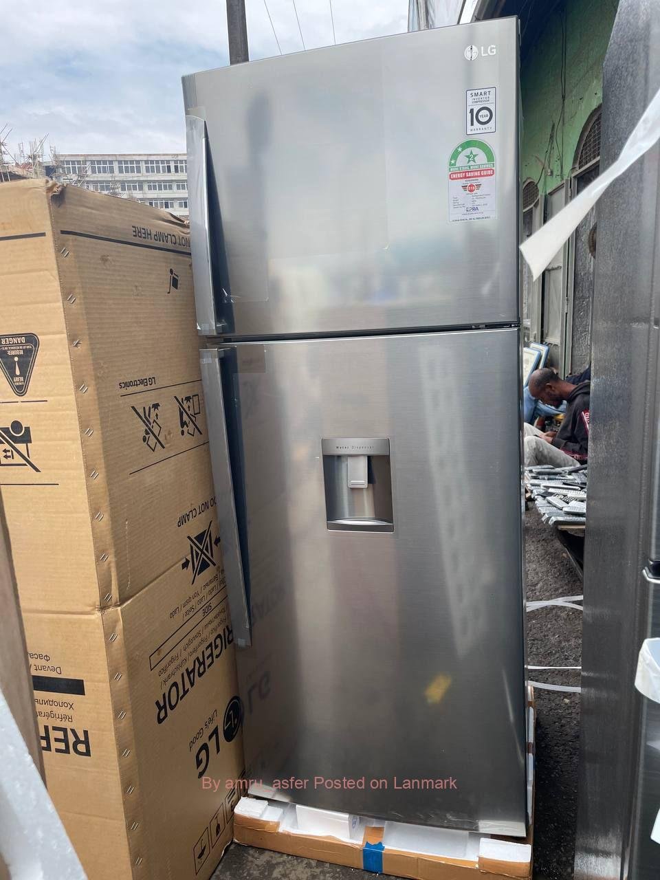 LG frige 659 litre water dispenser smart inveeter fan ayatem