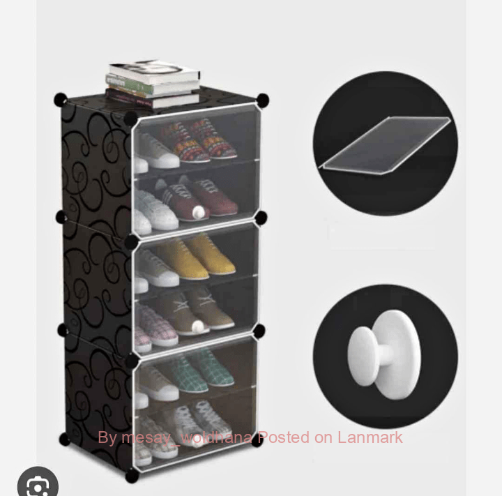📌Plastic Cube Shoe Rack 👍ዘመናዊ የጫማ ማስቀመጫ