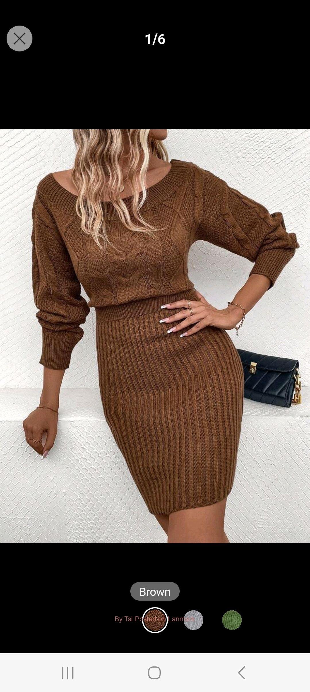 Shein knitted sweater dress