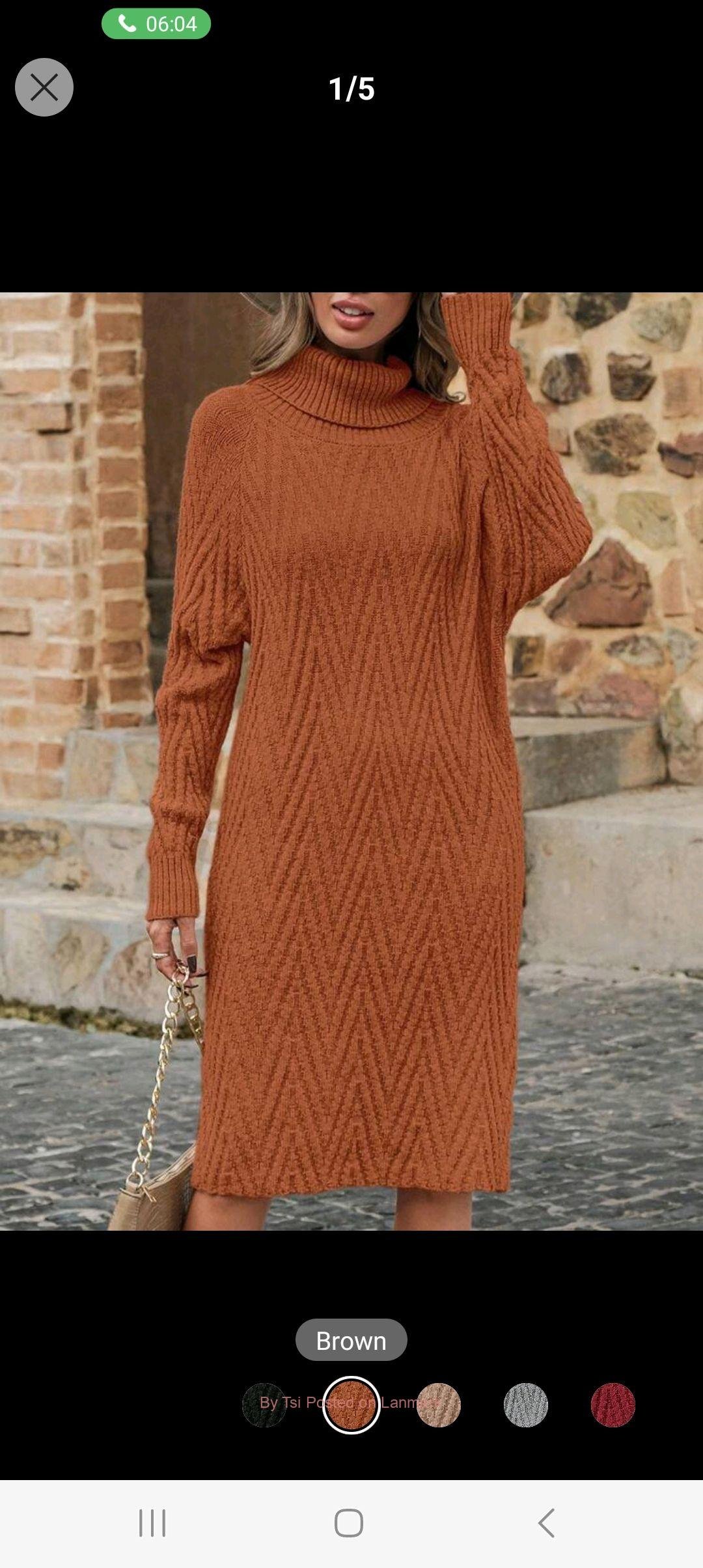 Shein knitted sweater dress