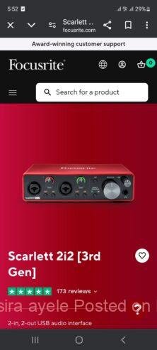 Focusrite Scarlett 2 channel