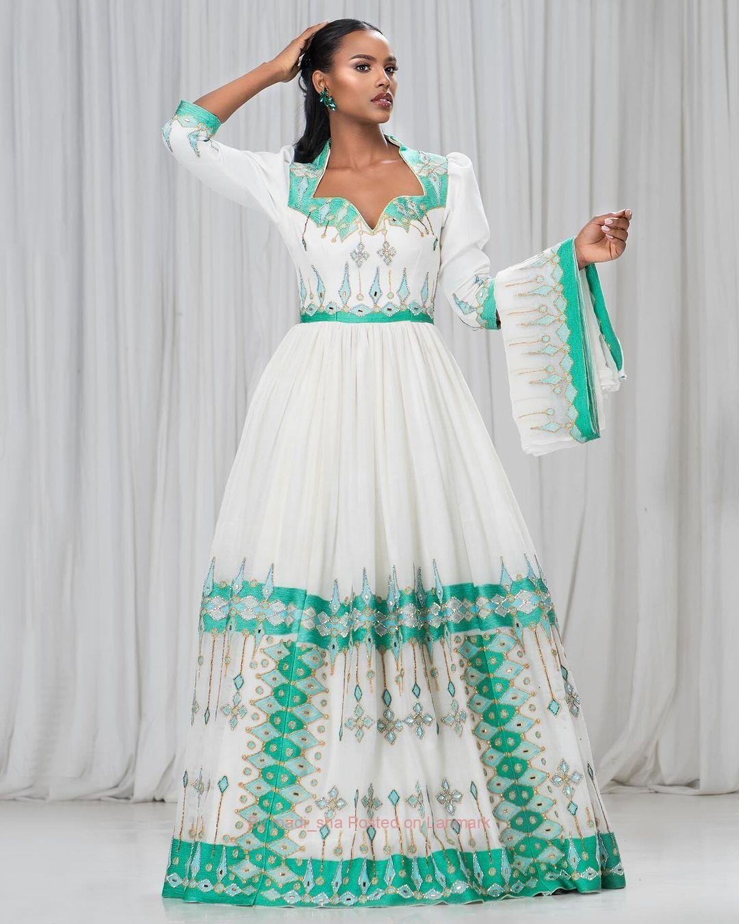 የሀበሻ ቀሚስ መሸጫ Ethiopia habedha kemis 📞0925696694