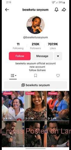 210K Tiktok account for sale