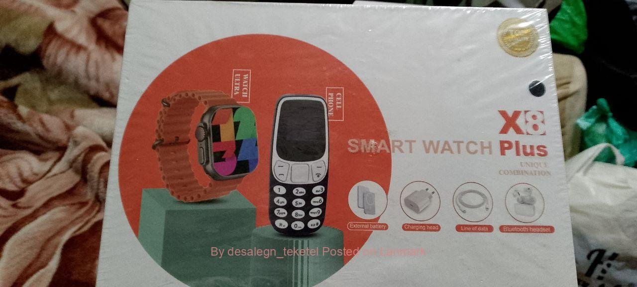 Smartwatch including cellphone,original charger ond airpods