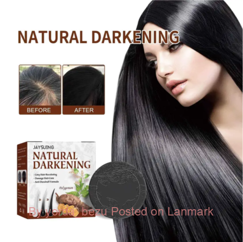 Natural darkening soap