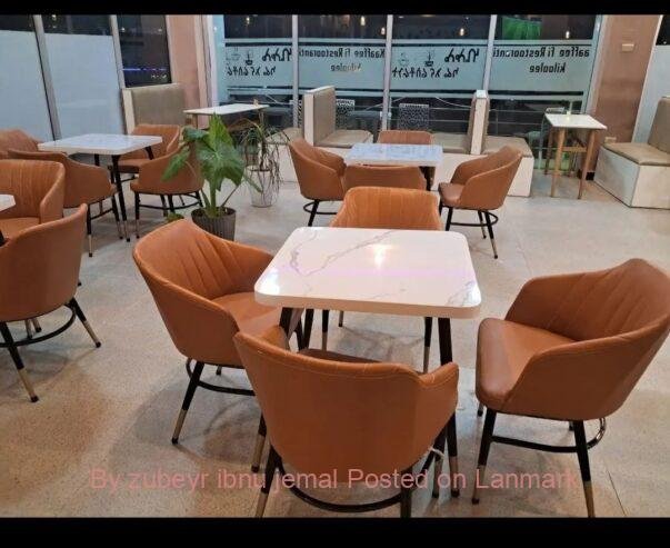 Dining የሆቴል የስጋ ቤት የሬስቶራንት ወምበርና ጠረጼዛ