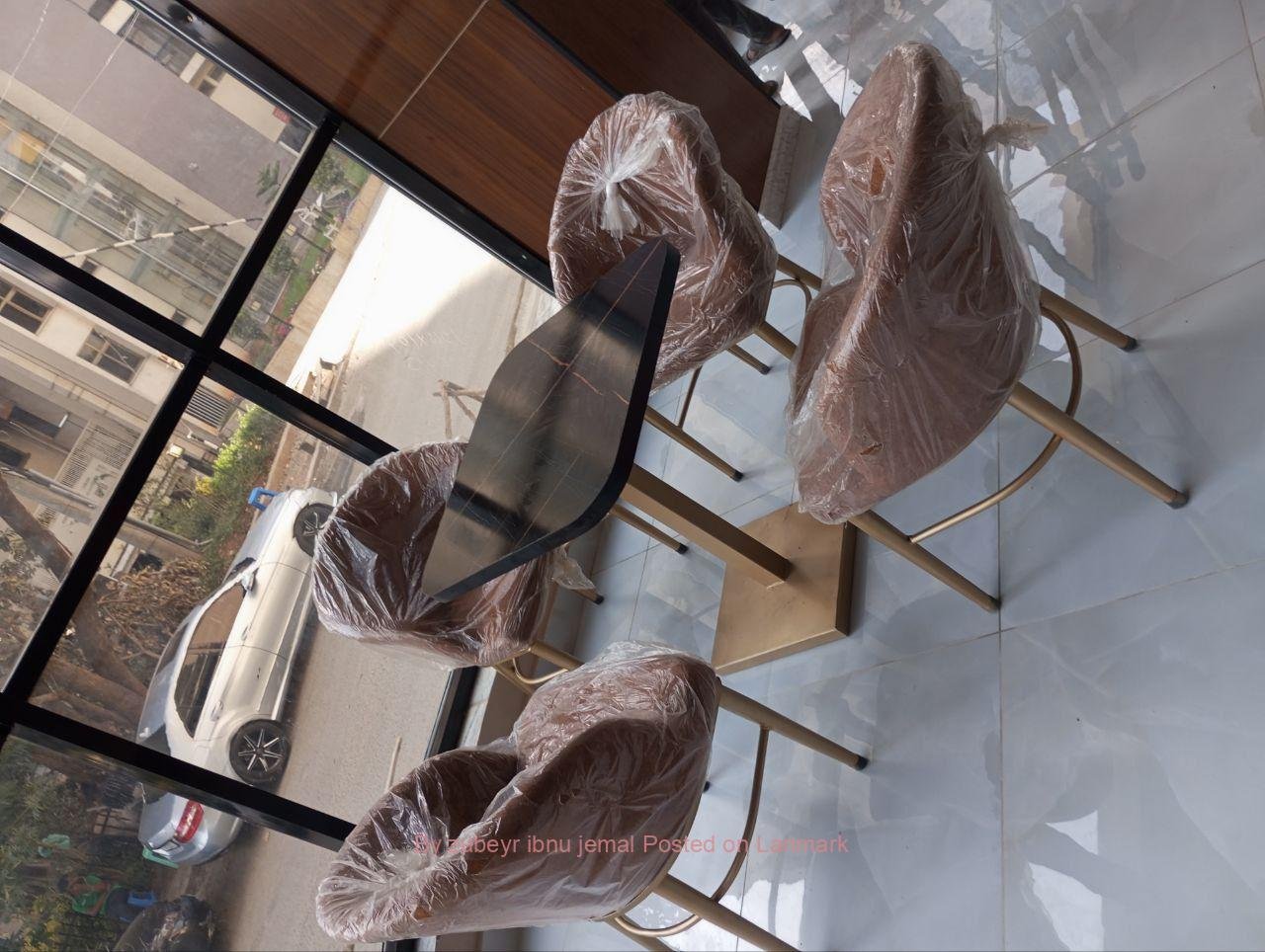 Dining የሆቴል የካፌ የሬስቶራንት ወምበርና ጠረጼዛ