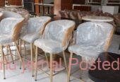 QUALITY LEATHER with metal legs Chairs and table