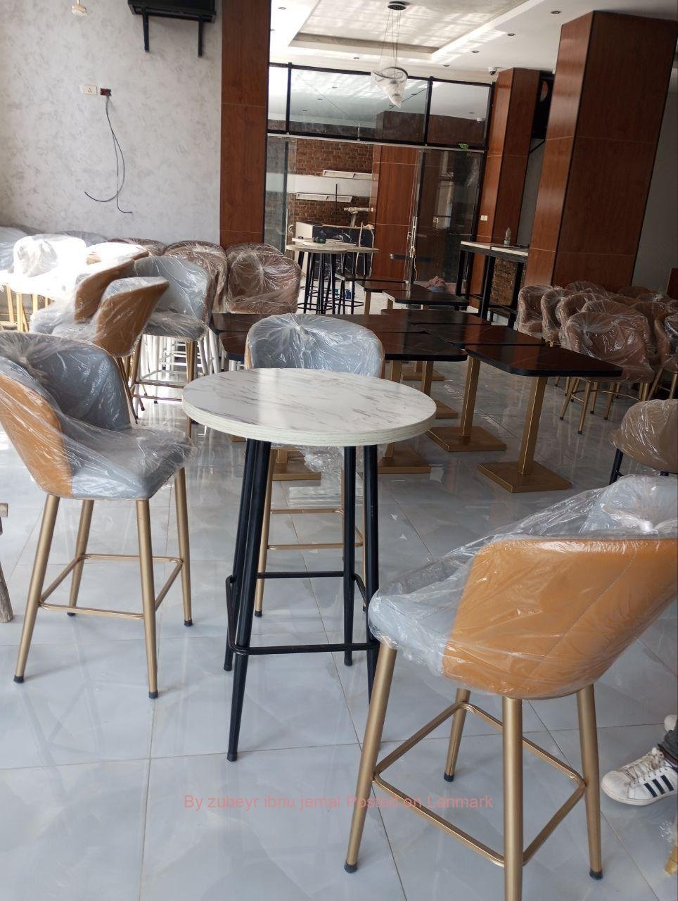 Dining የሆቴል የካፌ የሬስቶራንት ወምበርና ጠረጼዛ