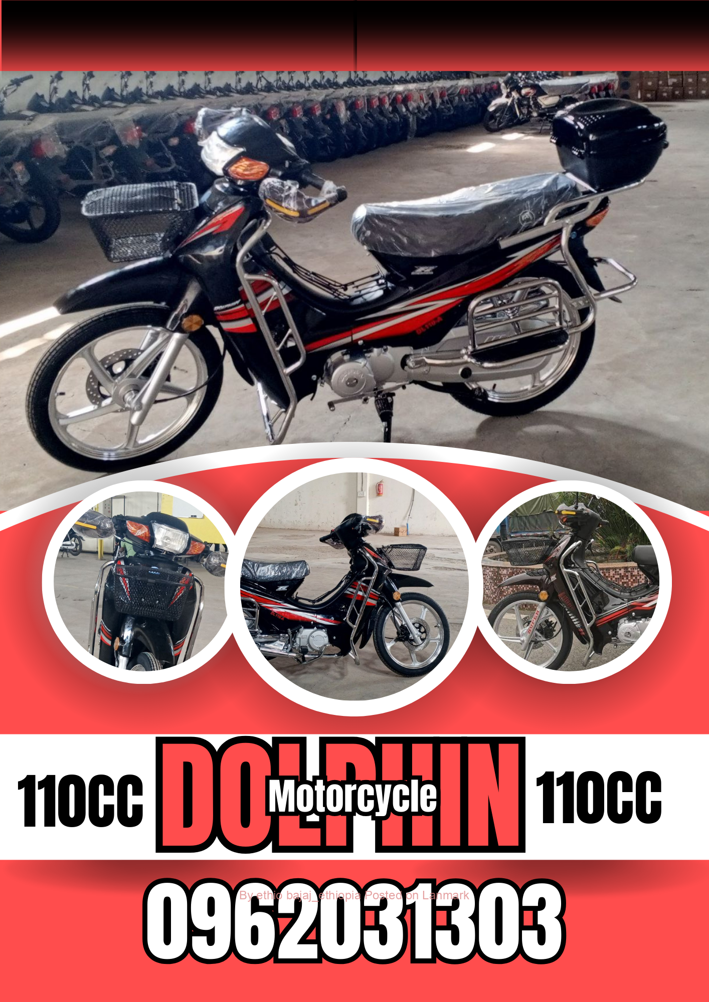 Dolphin 110cc motorcycle 📞0962031303📍dukem