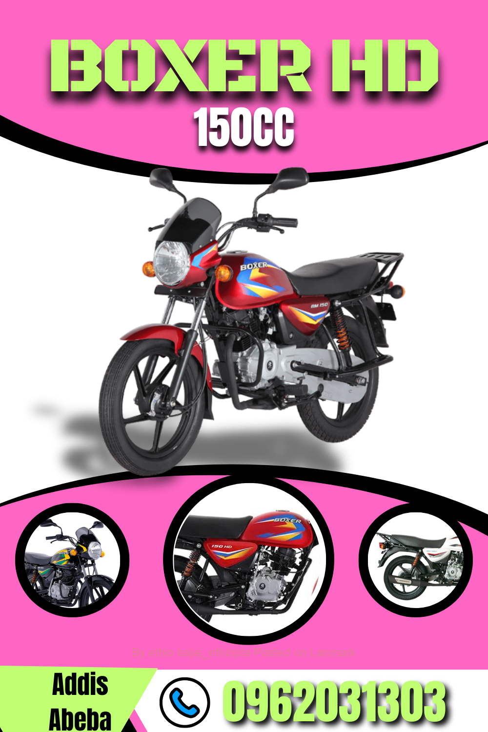 BOXER HD 150CC motorcycle📞0962031303