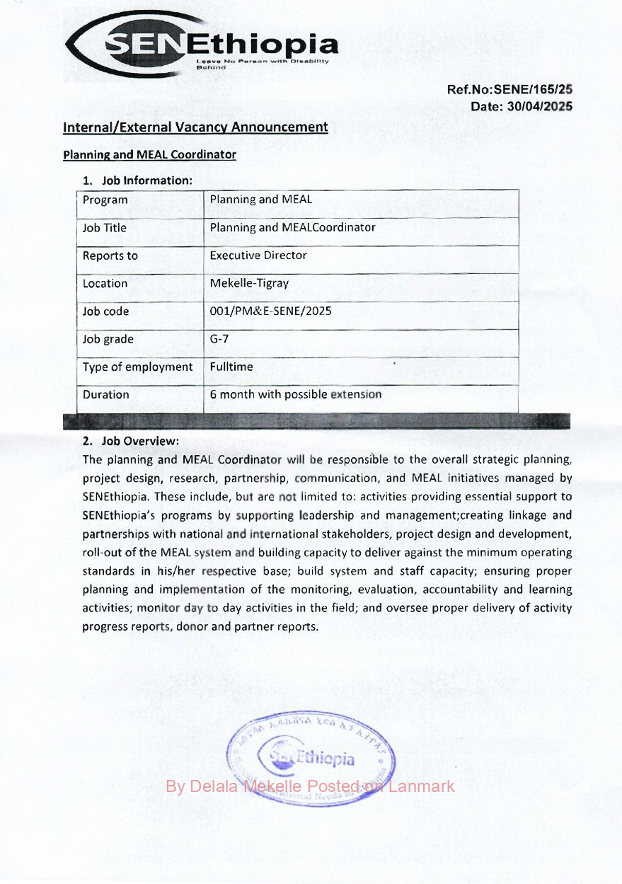 ምልክታ ስራሕ SEN ETHIOPIA