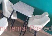 Dining Chairs የካፌ የሬስቶራንት የሆቴል የባር ወምበርና ጠረጼዛ