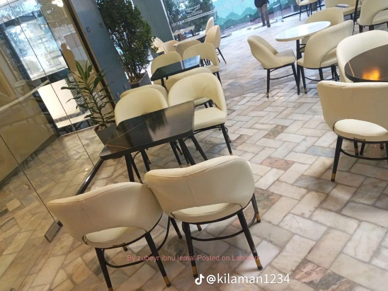 የካፌ የሬስቶራንት የሆቴል የባር ወምበርና ጠረጼዛ