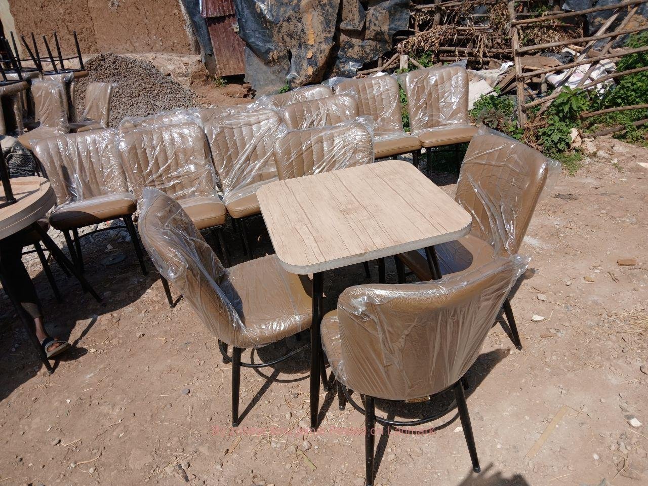 Dining Cool Leather Chairs and table 🍸 HOTEL RESTAURANT CAFE