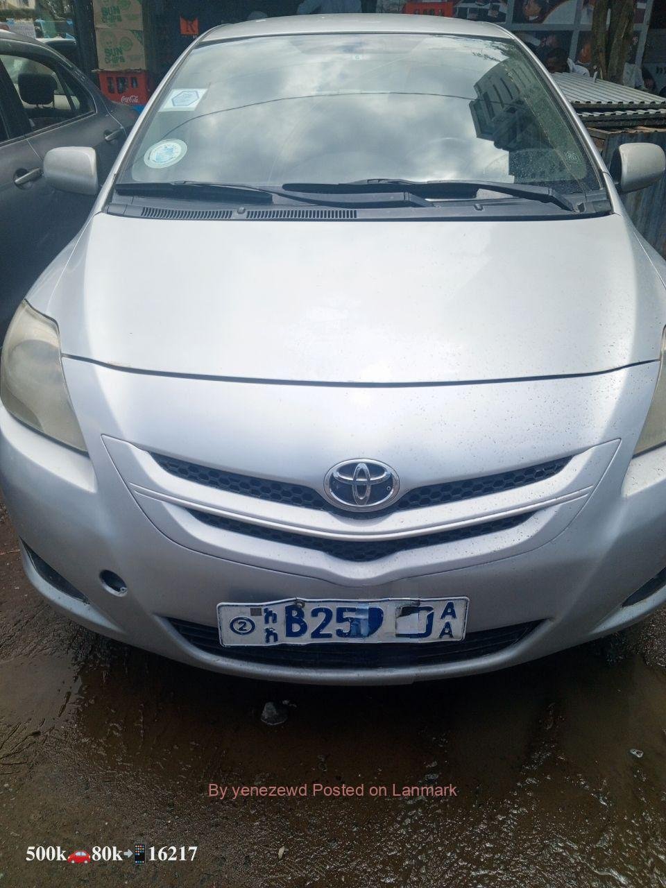 Bank 750ሺ ያለበት Toyota Yaris Belta 2007 for sell