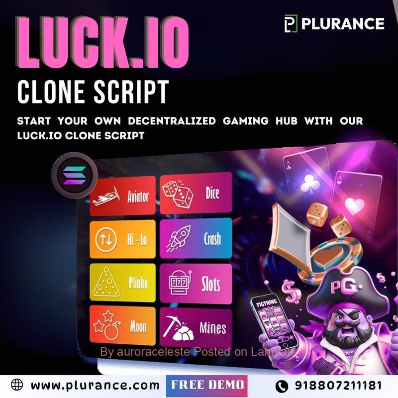 Launch Your Own Decentralized Gaming Empire with Luck.io Clone Script