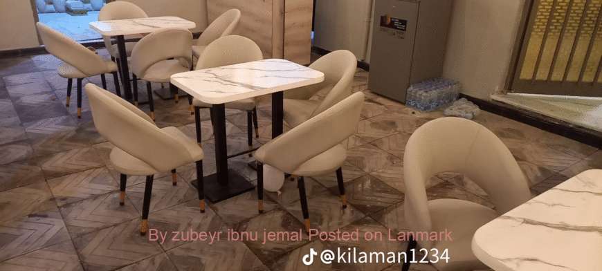 THE HOTEL RESTAURANT CHAIRS AND TABLES