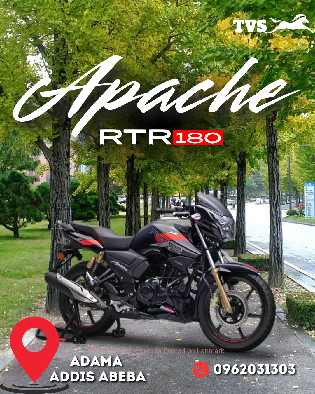 TVS Apache 180cc motorcycle 📞0962031303