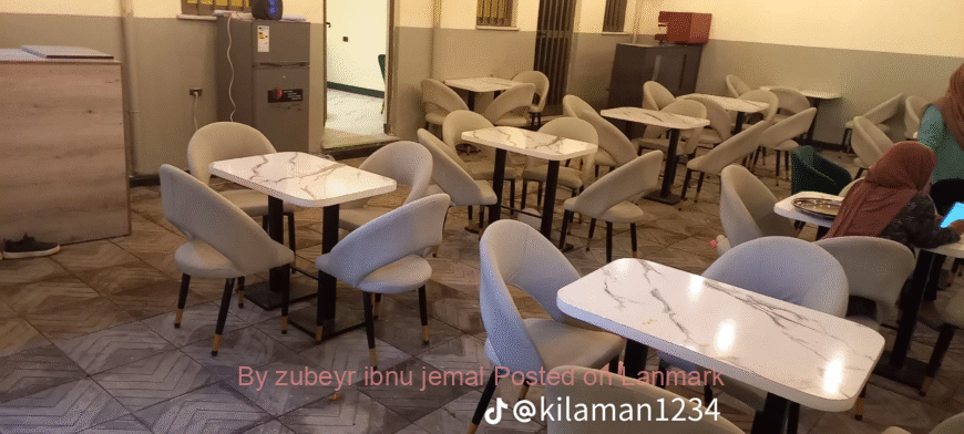 THE HOTEL RESTAURANT CHAIRS AND TABLES