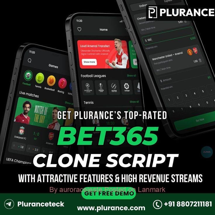 Create a Premium Online Sportsbook Instantly with Plurance’s Bet365 Clone Script