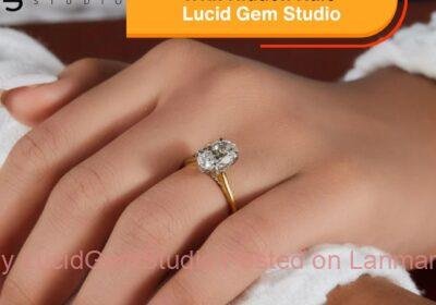 Handcrafted-Gold-Oval-Engagement-Ring-With-Hidden-Halo-Lucid-Gem-Studio