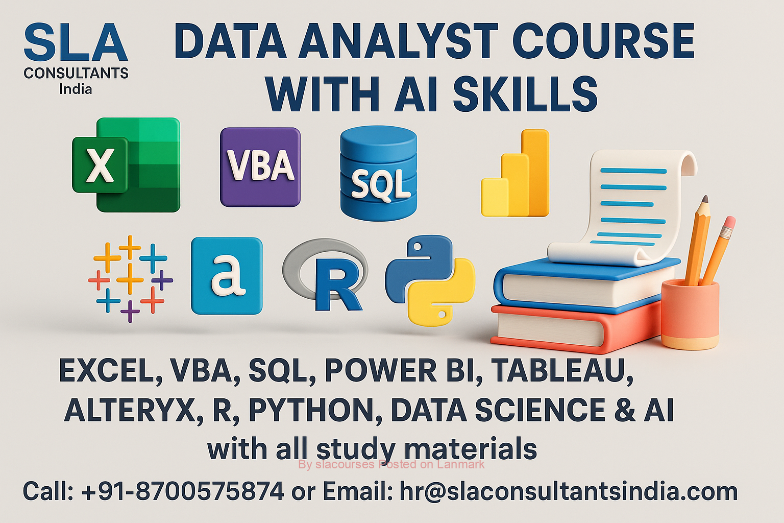 Future-Ready Data Analytics Institute in Delhi – Elevate Your Career with Free Alteryx, R & Gen AI Skills with Google Certification Support by SLA Consultants India