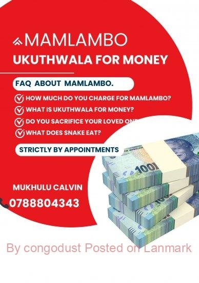 Deal with Mamlambo the evil snake to make you rich +27788804343 Mamlambo snake money for hire.