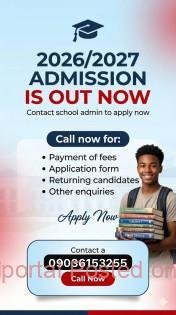Ummul-Khari College of Nursing Sciences, Gusau, Zamfara State 2026/2027 Registration Form Is Out. CALL 09036153255 Dr David for admission process into the school.