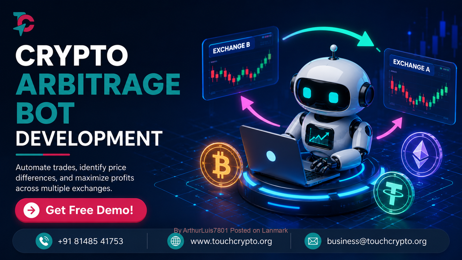 Crypto Arbitrage Bot Development Services | Touchcrypto