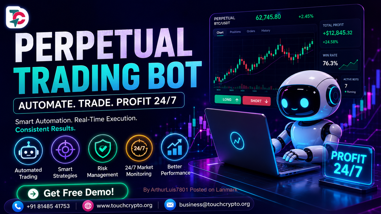 Perpetual Trading Bot Development | TouchCrypto