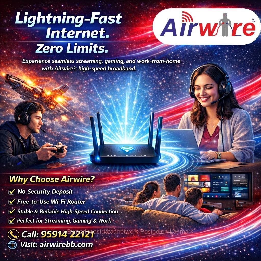 Internet Services in Bangalore – Reliable Connectivity with Airwire Broadband