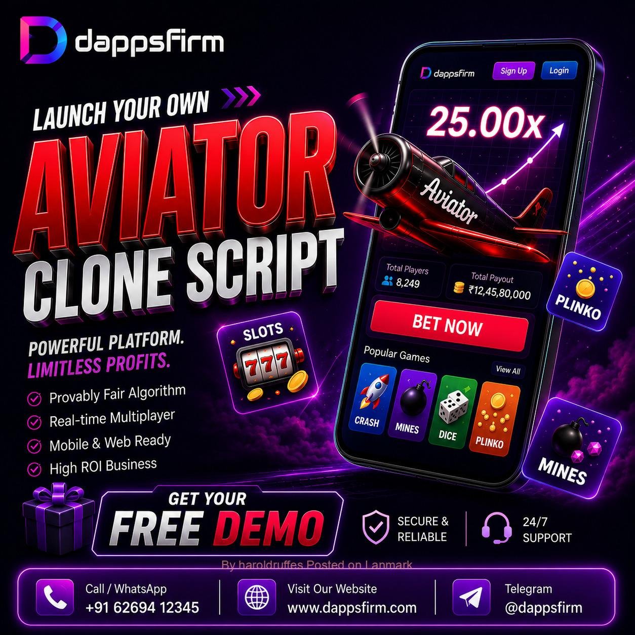 Aviator Clone Script with Free Demo, Fast Deployment, and Full Customization