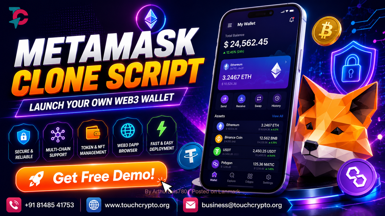 MetaMask Clone Script | Secure Web3 Crypto Wallet Development