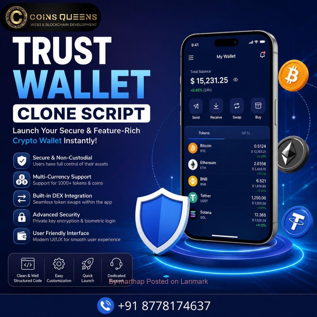 Affordable Trust Wallet Clone Script with Advanced Features