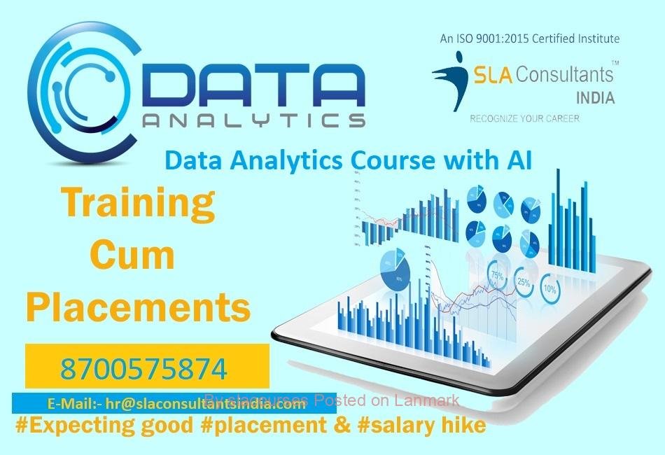 Data Analyst Course in Delhi for High-Paying Jobs | Excel, VBA, SQL, Power BI & Tableau Training with Free Alteryx, Prompt Engineering & Gen AI Skills Plus IBM Certification Support by SLA Consultants India