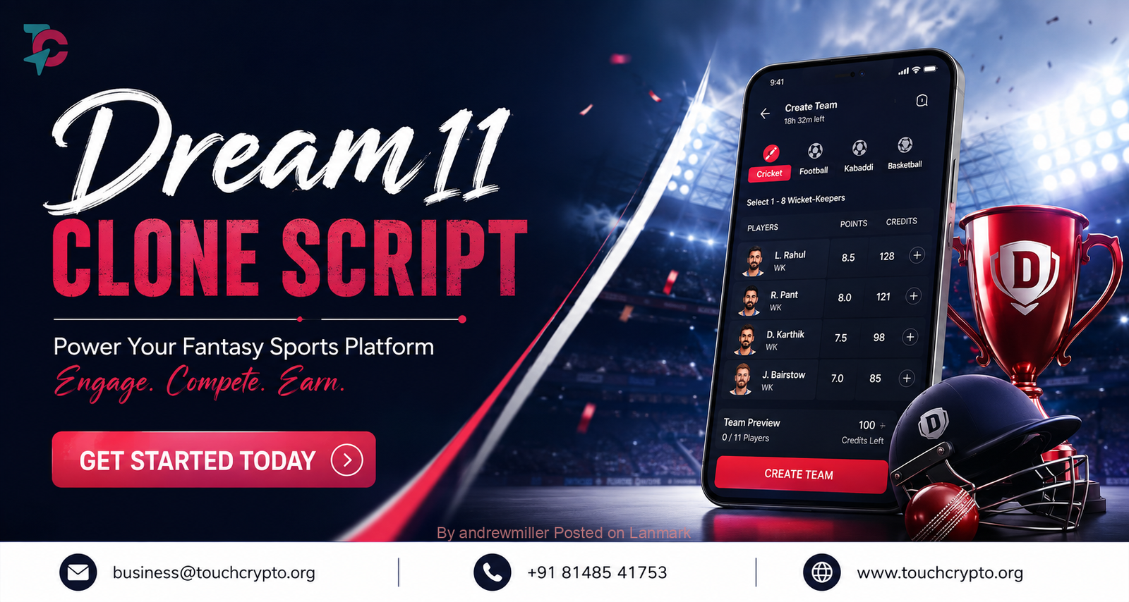 Don’t Delay Your Launch—Choose Dream11 Clone Script