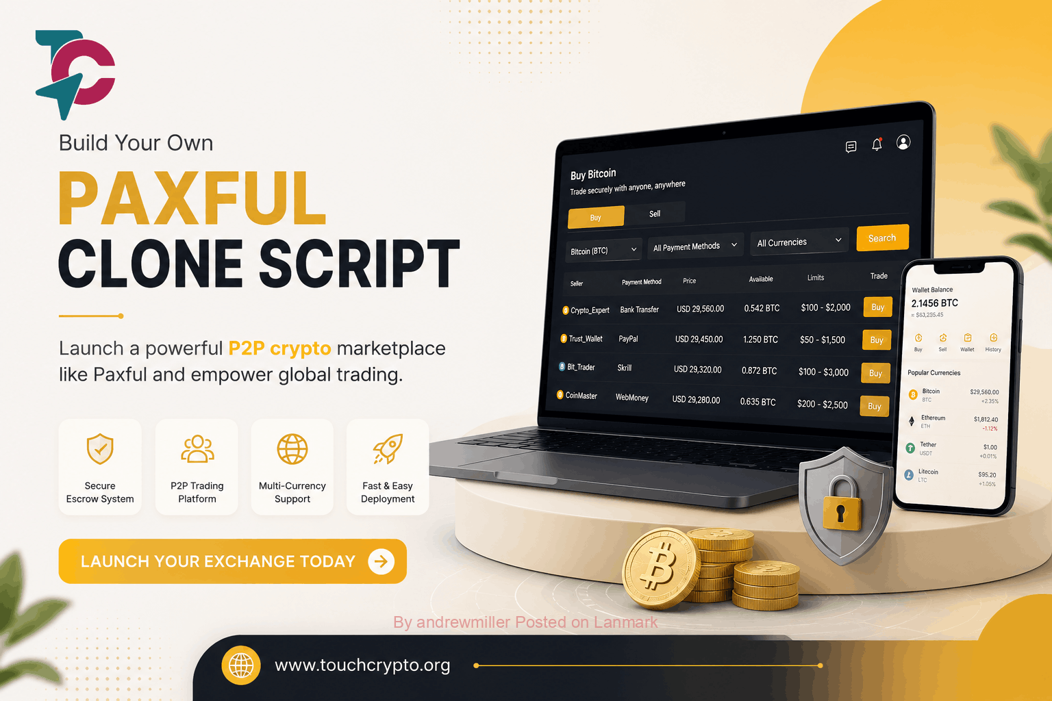 Every Great Exchange Starts with Paxful Clone Script