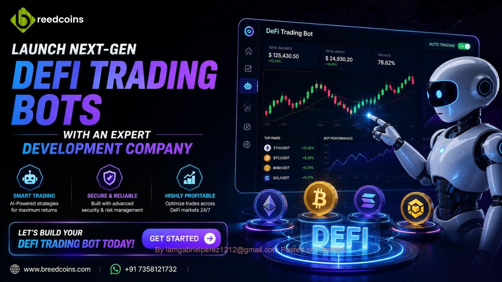 Launch next-gen DeFi trading bot with expert development company