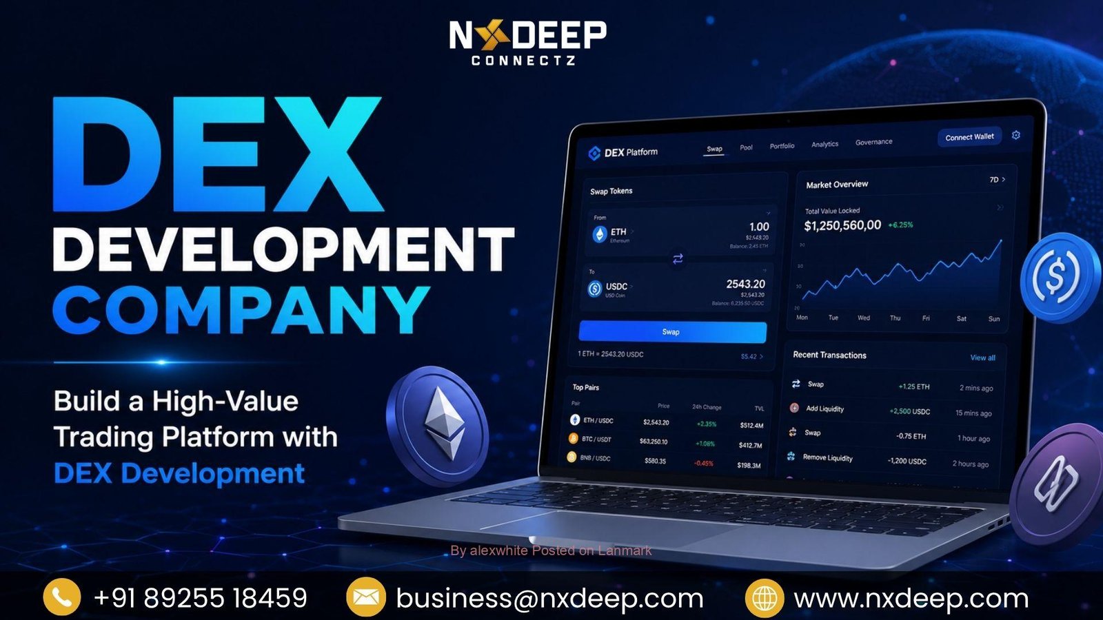 Build Reliable Decentralized Trading Platforms with DEX Development