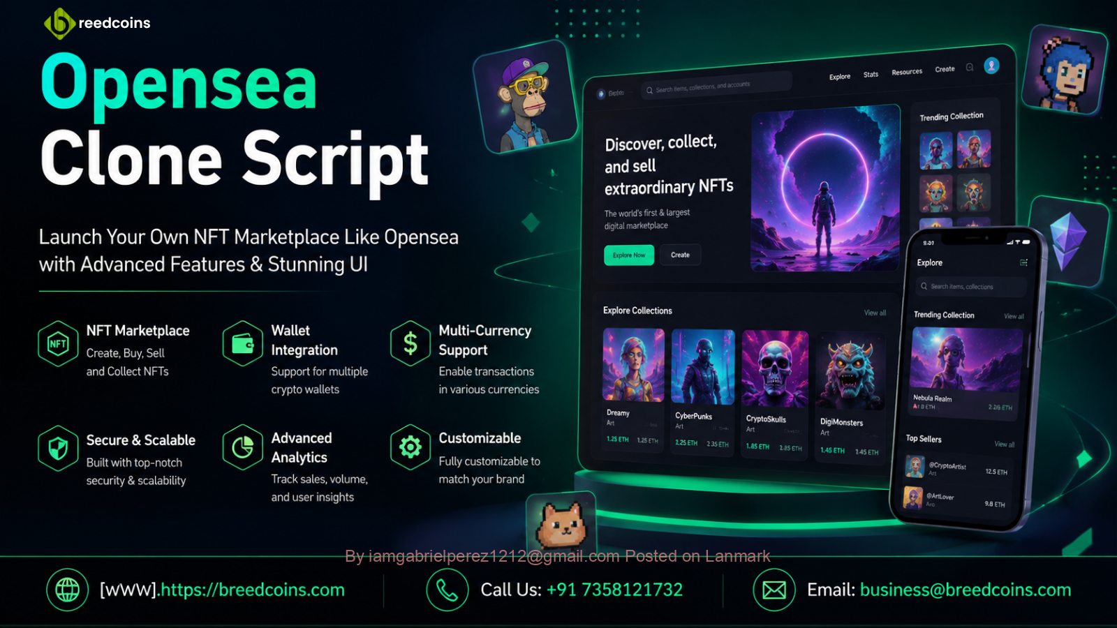 Professional OpenSea Clone Script for Scalable NFT Marketplace Development