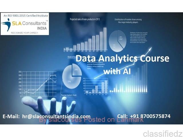 Data Analyst Training in Delhi for Professional Growth in Analytics and Reporting, Gain Expertise in Excel, VBA, SQL, Power BI & Tableau with Free Alteryx, Prompt Engineering & Gen AI Skills Plus Google Certification Support by SLA Consultants India