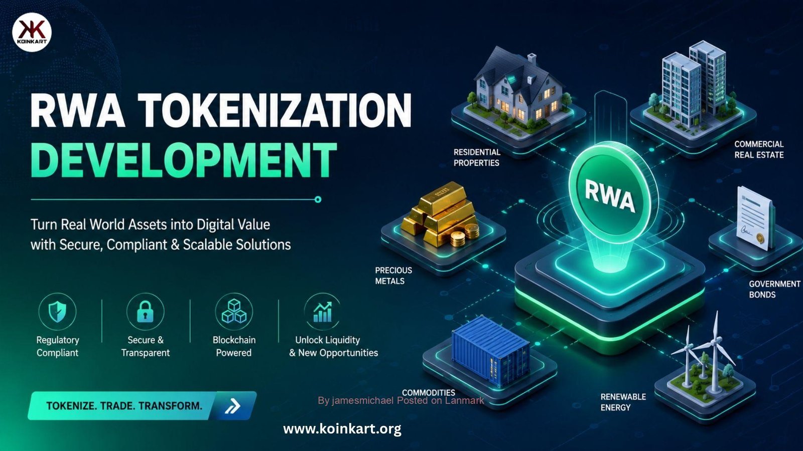 Create New Asset Opportunities with RWA Tokenization Platform Development