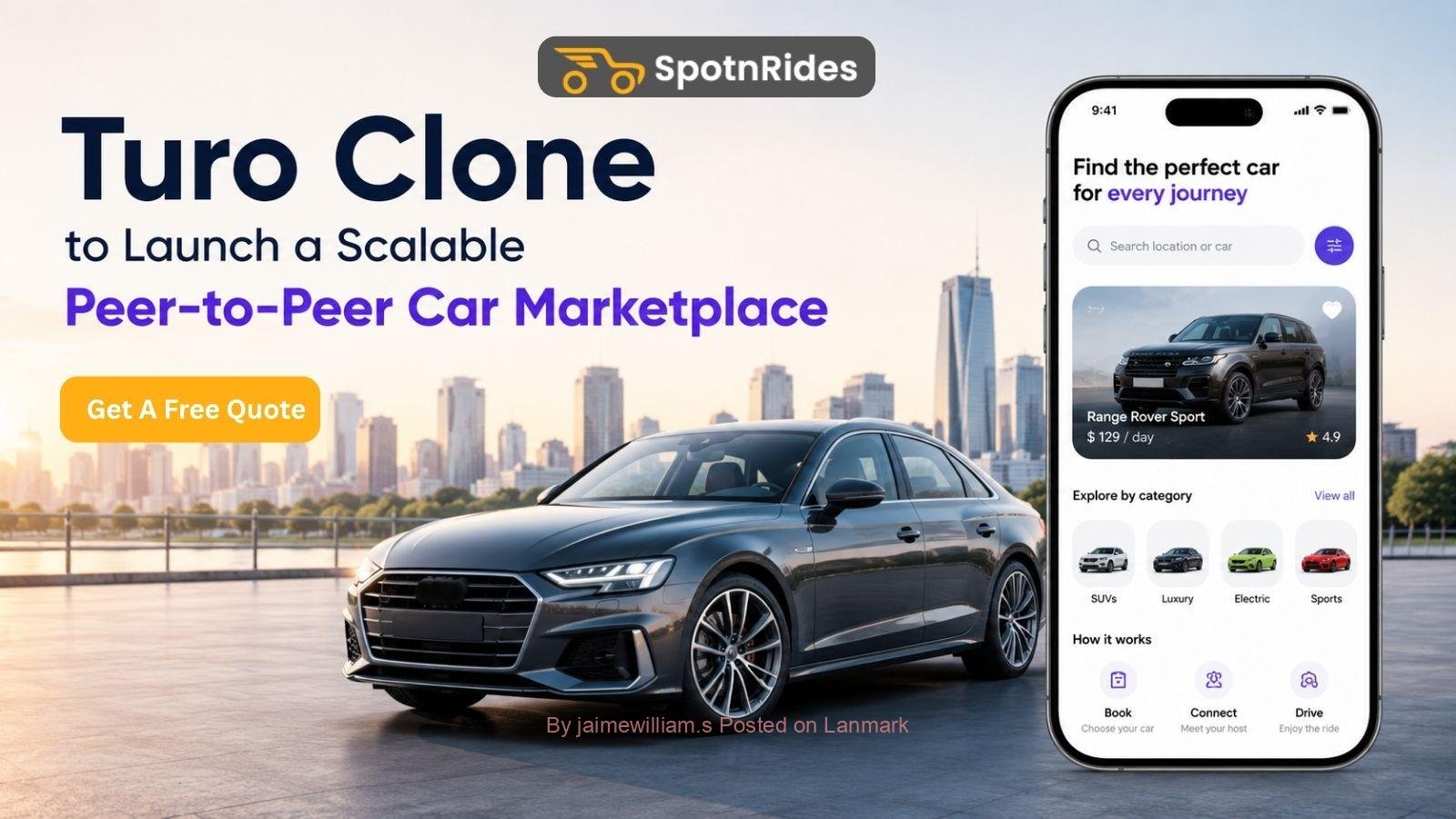 Turo Clone to Launch a Scalable Peer-to-Peer Car Marketplace