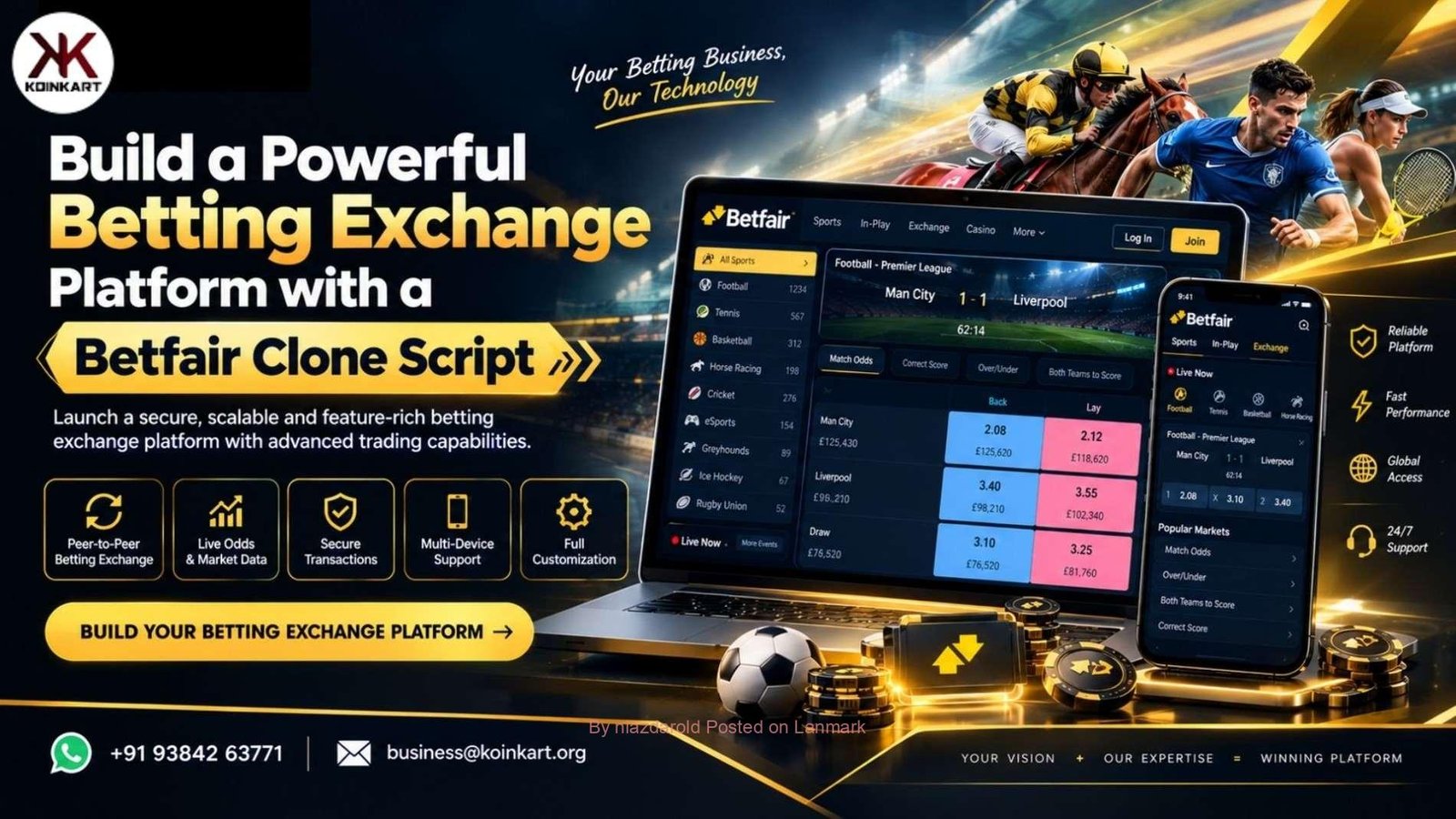 Create New Opportunities in Sports Wagering with a Betfair Clone Script