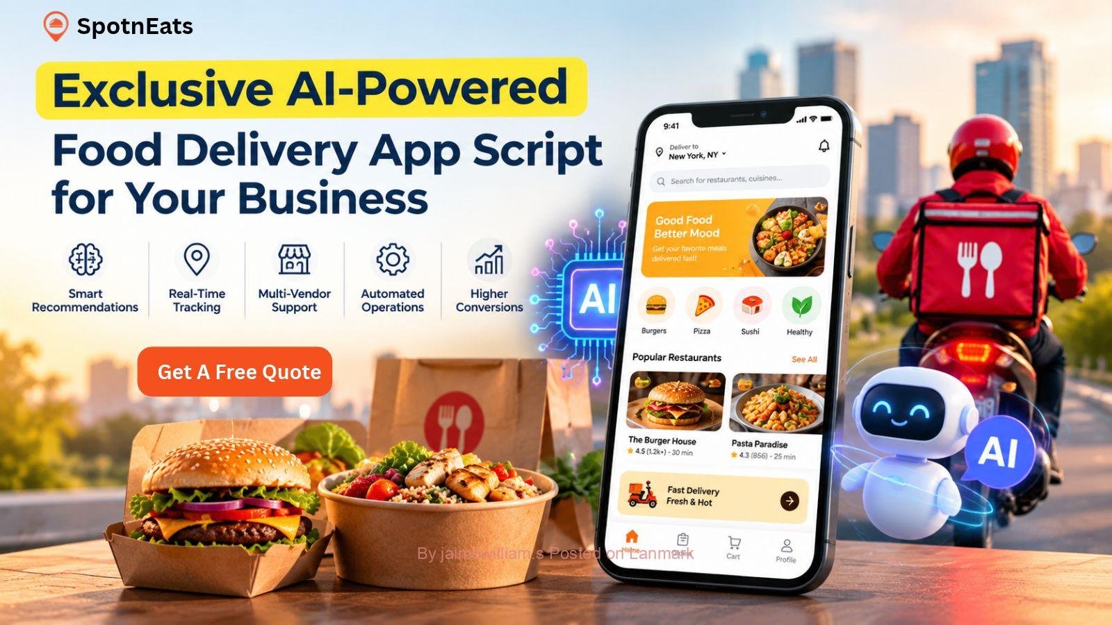 Exclusive AI-Powered Food Delivery App Script